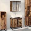 vidaXL Juego de muebles de ba&ntilde;o con caj&oacute;n 2 pcs Madera Vieja