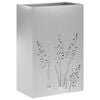 vidaXL Macetero de Jard&iacute;n Plateado 50 x 30 x 75 cm Acero Galvanizado
