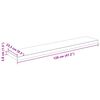 vidaXL Estante flotante pared 2 uds MDF blanco brillo 120x23,5x3,8 cm