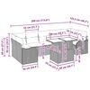 vidaXL Conjunto de sof&aacute; de jard&iacute;n con coj&iacute;n 8 pcs Beige Polirat&aacute;n