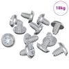 vidaXL Tornillos de Bloqueo 19149 uds. Plateado Hierro