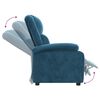 vidaXL Sillón reclinable de terciopelo azul
