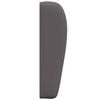 vidaXL Oreja de cabecero Gris Tenue 80 x 23 x 6 cm PVC