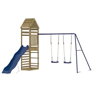 vidaXL Parque infantil de exterior madera de pino impregnada
