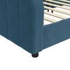 vidaXL Sof&aacute; cama sin colch&oacute;n terciopelo azul 100x200 cm