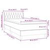 vidaXL Cama box spring con colch&oacute;n terciopelo rosa 90x210 cm