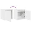 vidaXL Mesillas de noche de pared 2 uds blanco 38x34x40 cm