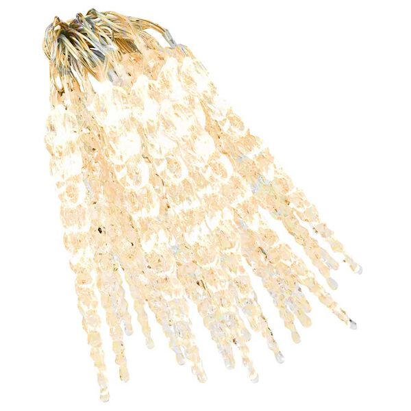 vidaXL Luces car&aacute;mbanos de Navidad 40 uds acr&iacute;lico blanco c&aacute;lido