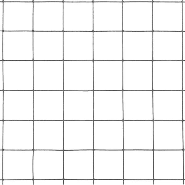 vidaXL Alambrada de gallinero acero revestimiento PVC gris 10x1 m