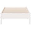 vidaXL Estructura de cama sin colchón madera de pino blanca 90x200 cm