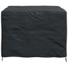 vidaXL Funda para muebles Liso Negro 125 x 125 x 74 cm tela