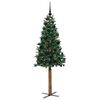 vidaXL &Aacute;rbol de Navidad Delgado con 300 LED con soporte Verde 180 cm