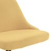 vidaXL Sillas de comedor giratorias 6 unidades tela amarillo
