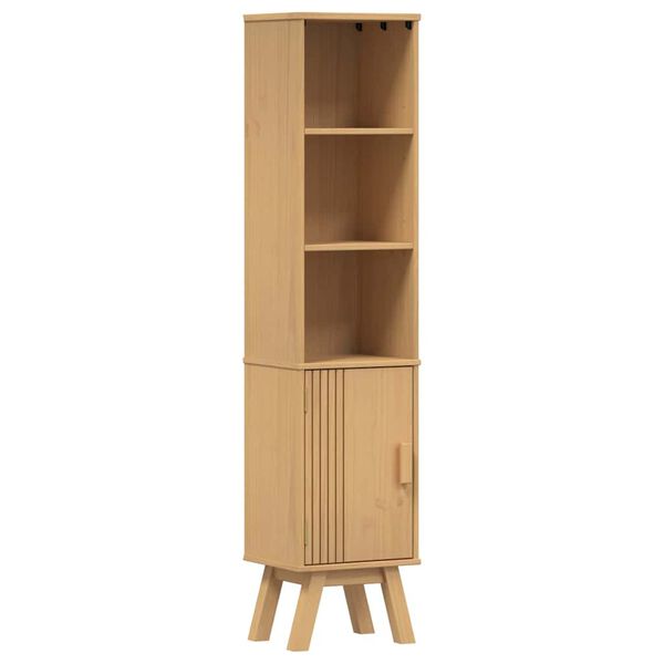 vidaXL Mueble de Cuarto de Ba&ntilde;o Olden Marr&oacute;n 35 x 30 x 159 cm