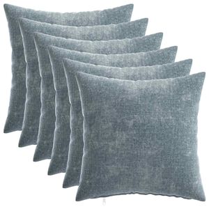 vidaXL Funda de almohada 6 uds. HEERLEN Azul Claro 40 x 40 cm