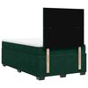 vidaXL Cama box spring con colch&oacute;n terciopelo verde oscuro 120x190 cm