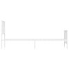 vidaXL Estructura cama sin colchón con estribo metal blanco 80x200 cm