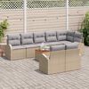vidaXL Conjunto de sof&aacute;s de jard&iacute;n 9 pcs Beige y Gris Claro