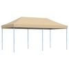 vidaXL Carpa de Fiesta Beige con marco azul Tela Oxford