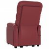 vidaXL Sill&oacute;n elevable cuero sint&eacute;tico rojo tinto