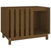 vidaXL Cama para perros madera maciza pino marr&oacute;n miel 90x60x67 cm