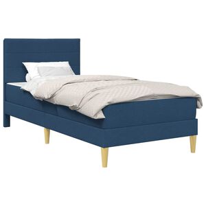 vidaXL Estructura de cama Azul 80 x 200 cm Poli&eacute;ster