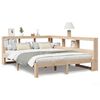 vidaXL Cama con estanter&iacute;a sin colch&oacute;n madera maciza de pino 160x200cm