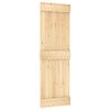 vidaXL Puerta corredera con herrajes madera maciza de pino 70x210 cm