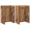 vidaXL Mesas de noche 2 uds. Madera envejecida 40 x 30 x 60 cm