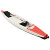 vidaXL Kayak inflable poliéster rojo 424x81x31 cm