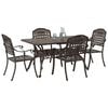 vidaXL Conjunto de Comedor de Jard&iacute;n 5 pcs Bronce Aluminio