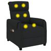 vidaXL Sillón de masaje eléctrico tela negro