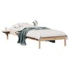 vidaXL Estructura de Cama con Mesitas Natural 100 x 210 cm