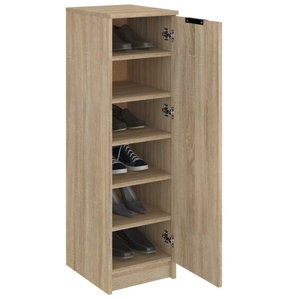 vidaXL Zapatero madera contrachapada roble Sonoma 30x35x100 cm
