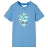 vidaXL Camiseta infantil azul medio 116