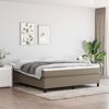vidaXL Estructura de cama con somier tela gris taupe 180x200 cm