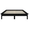 vidaXL Estructura de cama de madera maciza de pino negro 160x200 cm