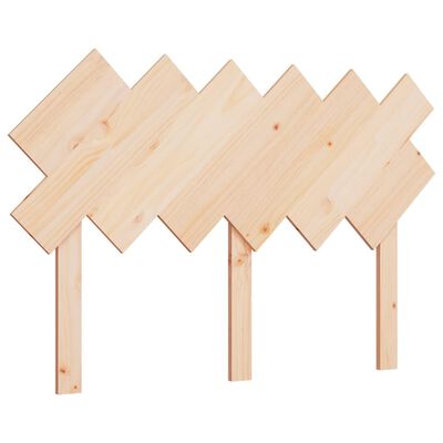 vidaXL Cabecero de cama madera maciza de pino 132x3x81 cm
