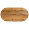 vidaXL Tablero de mesa ovalado madera maciza de mango 140x50x2,5 cm