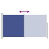vidaXL Toldo lateral retr&aacute;ctil de jard&iacute;n azul 170x300 cm