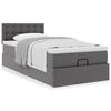 vidaXL Cama otomana colch&oacute;n cuero sint&eacute;tico gris 80x200cm
