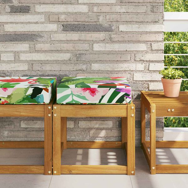 vidaXL Coj&iacute;n de asiento de exterior de colores 40 x 40 x 8 cm