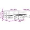 vidaXL Conjunto de Sof&aacute;s de Jard&iacute;n 7 pcs Marr&oacute;n Cera Pino macizo