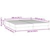 vidaXL Estructura de cama sin colch&oacute;n terciopelo negro 200x210 cm