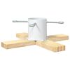 vidaXL Soporte para &Aacute;rbol de Navidad Blanco 50 x 50 x 16 cm