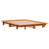 vidaXL Cama sin colch&oacute;n madera maciza de pino marr&oacute;n cera 120x200 cm
