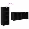 vidaXL Mueble colgante Roble Negro 40 x 29,5 x 100 cm
