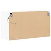 vidaXL Mueble de TV de pared con luces LED blanco 80x31x45 cm