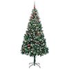 vidaXL Árbol de Navidad artificial Verde 210 cm PVC y Acero y Plástico