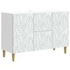 vidaXL Aparador Blanco 89 x 34,5 x 60 cm Madera de ingenier&iacute;a